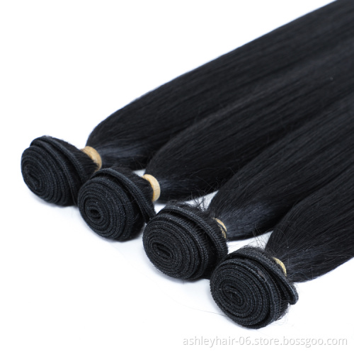 Mixed Synthetic 4X4 Lace Closure Yaky Wave Human Extensions Yaki Hair Weave
